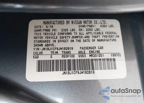 2018 Nissan Rogue Sport Sv from USA, damaged, VIN JN1BJ1CP9JW182819